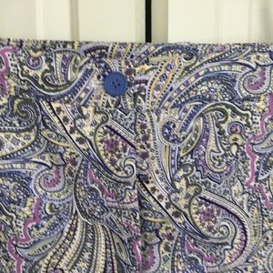 Talbots Paisley Multicolored Pants 18W